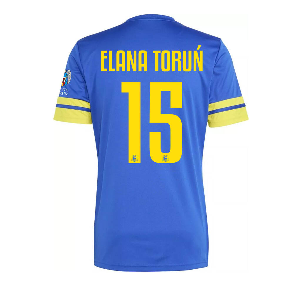 adidas Elana Toruń juniorska koszulka meczowa akademii II z numerem