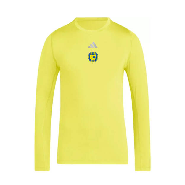 adidas Elana Toruń męska koszulka termoaktywna ocieplana żółta